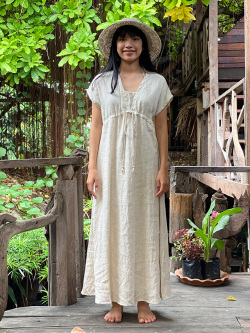 Asana Hemp100 縄文ワンピース きなり パヤカ オンラインショップ